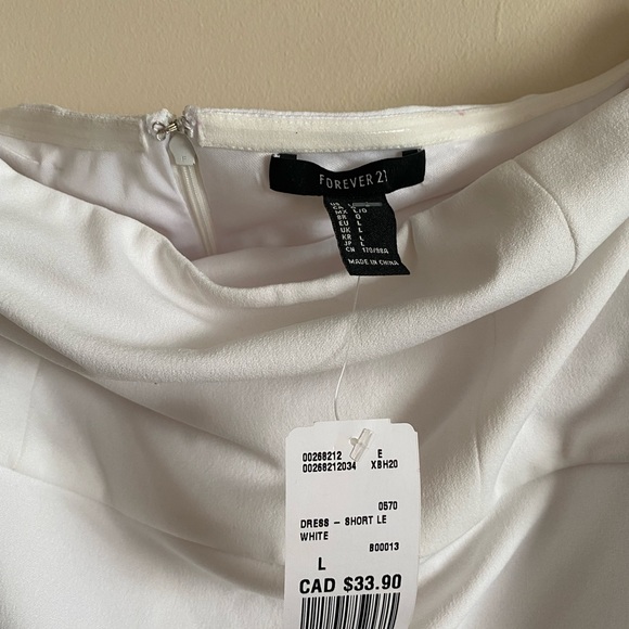 Forever XX1 White Party Dress - Picture 5 of 6